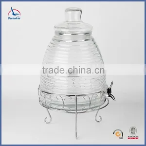 High Quality Glass Dispenser Glass Jar With Tap thumbnail-2