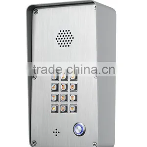 Vandal Resistant Doorphone Weatherproof Telephones Stainless Entrance Guard KNZD-43 thumbnail-1