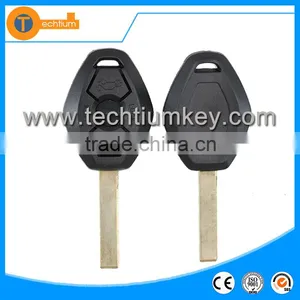 Car Keys Cover Fob Blank 2 Button Remote Key Shell With 2 Track Blade for BMW x5 E30 thumbnail-1