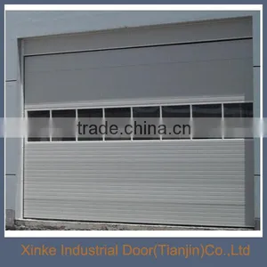 Finger Protection Brown Sectioanl Sliding Industrial Door Sale SLD-010 thumbnail-1