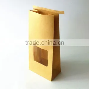 Recycle Kraft Paper Coffee Bean Packaging Bags thumbnail-2