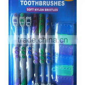 6 Pack Toothbrushes With Cap Fda Approval With FDA thumbnail-1