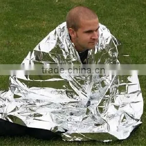 Hot Selling Delicate Silver Thin Emergency Blanket Survival Rescue Blanket Outdoor Life-saving thumbnail-4