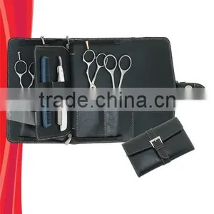 Scissors Case Zipper Case With 4 Storage Pocket and 4 Loops for Comb and Razors thumbnail-1
