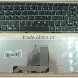 US Laptop Keyboard for Lenovo Z370 Black (like G470 but Only 2 Screw Holes on the Bottom) Keyboard thumbnail-1