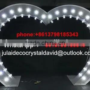 Whole Sale White Big Artificial Rose Flowers Arch for Wedding Garden Stage Backdrop Decoration thumbnail-1
