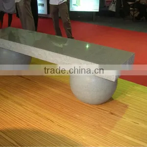 Granite Marble Round Leg Slate Seat Bench thumbnail-1