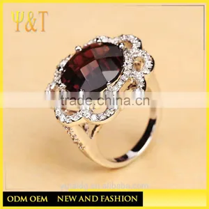 Jingli Jewelry Ruby Gemstone Engagement Ring (YJ-824) thumbnail-2