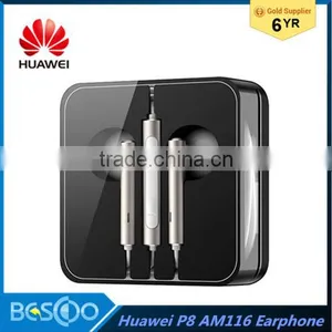 2016 Original HUAWEI AM116 P8 Lite the Semi-Ear Headphones With Microphone and Remote 3.5mm for Huawei Honor 6 Mate7 Earphones thumbnail-1