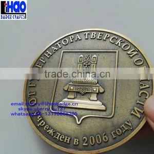 Custom 3D Antique Plating Coin Souvenir Coin,Metal Commemorative Coins,antique Souvenir Coin thumbnail-2
