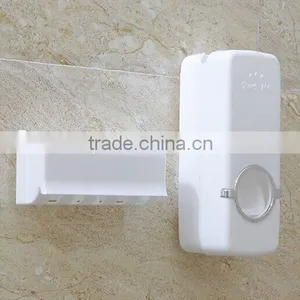 Wash Suppliers Toothpaste Dispenser Automatic Toothpaste Squeezer and Toothbrush Holder Set thumbnail-3