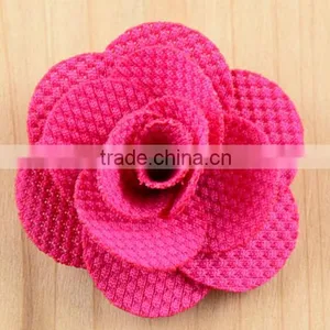 Fashion Design Exquisite Handmade Thick Linen Rose Flowers thumbnail-4