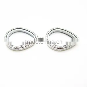 2016 New Design Romantic Heart Floating Memory Locket Pendant,metal Empty Glass Pendant for Necklace Jewelry thumbnail-5