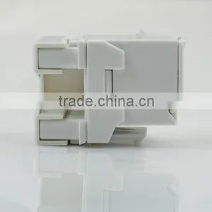 Network Solution Cat6 UL 180 Degree Unshielded UTP Dual IDC Modular Keystone Jack With Shutter thumbnail-5