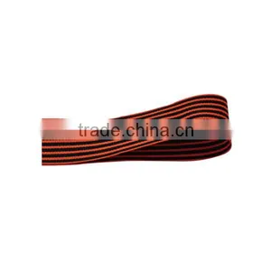 Promotion 1.5 Inch Red and Black Striped Cotton Grosgrain Ribbon thumbnail-1