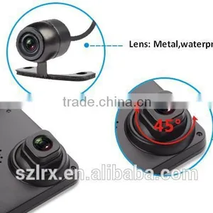 Vasens 168 Rearview Mirror Car DVR 4.3" LCD Hidden Dual Lens HD 720p Cycle Recording Car Dashboard Camera thumbnail-2