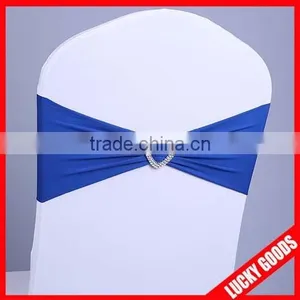 Wholesale Light Purple Spandex Chair Cover Chair Band With Buckle thumbnail-3