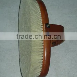 Soft Goat Hair Equestrian Grooming Brush thumbnail-1