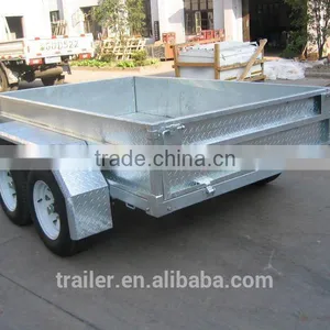 High Quality Hot Dipped Galvanized Heavy Duty 8x5ft Tandem Fully Welded Trailer thumbnail-4