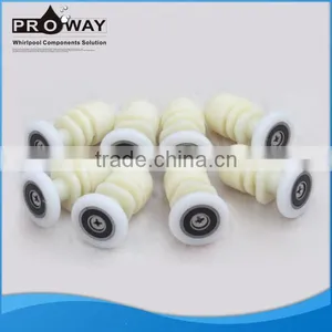 PROWAY Bathroom White Moving Pulley Small Roller Bearing Pulley thumbnail-1