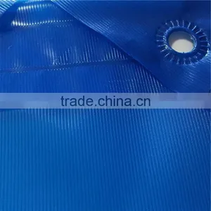 High Strength Cross Laminated Waterproof Blue Poly Sun Shelter Tarpaulin thumbnail-2