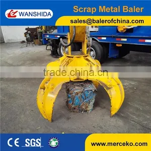 Mobile Hydraulic Metal Scrap Baling Press Baler Compactor Machine Portable Trailer thumbnail-5