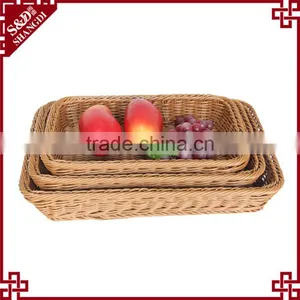 Hand Crafts Plastic Produce Basket for Fruit Decoration and Storage thumbnail-1
