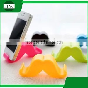 Multi Mini Plastic Portable Mustache Desktop Table Cell Mobile Phone Bracket Stand Support Holder thumbnail-5