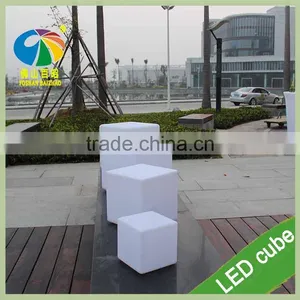 RGB Color Changing LED Cube Chairs Light Cube Seat thumbnail-5