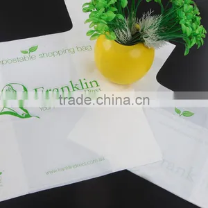 100% Biodegradable Certificated Cornstarch Eco Supermarket Compostable Shopping Bags thumbnail-4