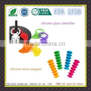 Food Grade Funny Wine Glass Markers,colorful Glass Markers,silicone Drink Marker thumbnail-1