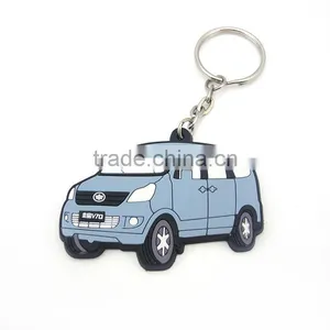 Newly 3D Silicone Rubber Car Keychain thumbnail-1
