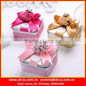 8cm Foursquare Metal Box Candy thumbnail-1