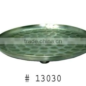 Decorative Silver Charger Plate thumbnail-1