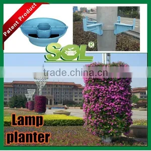 Garden Lamp Decor Half Round Planters Vertical Garden Wholesale Flower Pots thumbnail-1