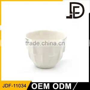 Hot Selling Ramadan Gift 12pcs Cawa Mini Cup and Saucers, White Espresso Cups Saucers thumbnail-1
