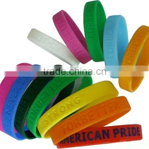 Silicone Bracelet With Debossed Logo thumbnail-1