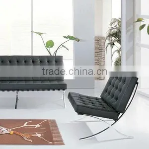 Leather Barcelona Chair With Ottoman 8101 thumbnail-1