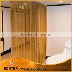 High Quality Metallic Drapery Metal Mesh Isolation Curtains thumbnail-1