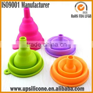 Silicone Rubber Collapsible Funnel Plastic Collapsible Funnel Collapsible Oil Funnel thumbnail-1