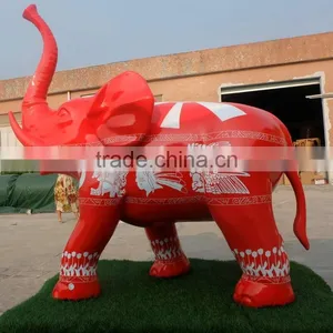 Outdoor FRP Elephant Figurine Statue thumbnail-1