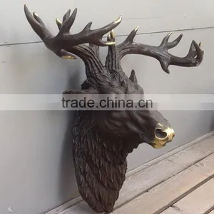 2016 Christmas Decoration Metal Deer Wall Sculpture With Great Price thumbnail-1