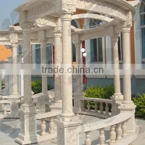 Hot Sale Marble Gazebo for Garden Decoration VGB--001 thumbnail-6
