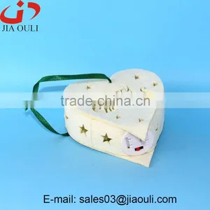 Hot Sale Christmas Decorations Felt Hanging Heart With LED thumbnail-2