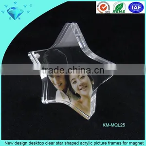 Animal Penguin Shaped Blue Strong Magnet Acrylic Photo Frame for Sale thumbnail-4