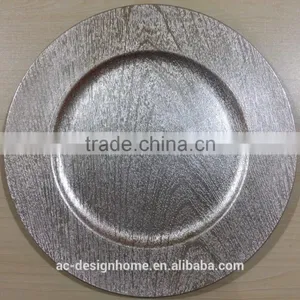 SILVER FOIL PP PLASTIC CHARGER PLATE thumbnail-1