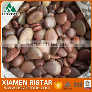 Red Polished Natural River Pebble Stone thumbnail-1