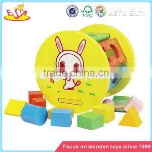 Wholesale Wonderful Baby Wooden Blocks Box Toy Educational Wooden Blocks Box Toy W12D002 thumbnail-4