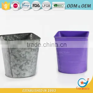 Garden Galvanized or Iron Flowers for Pots for Garden Metal Planters thumbnail-3