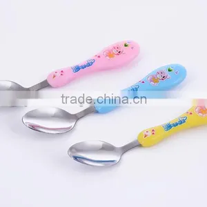 BSX97 Hot Selling Lovely Cheap Stainless Steel Baby Spoon for Feeding thumbnail-2
